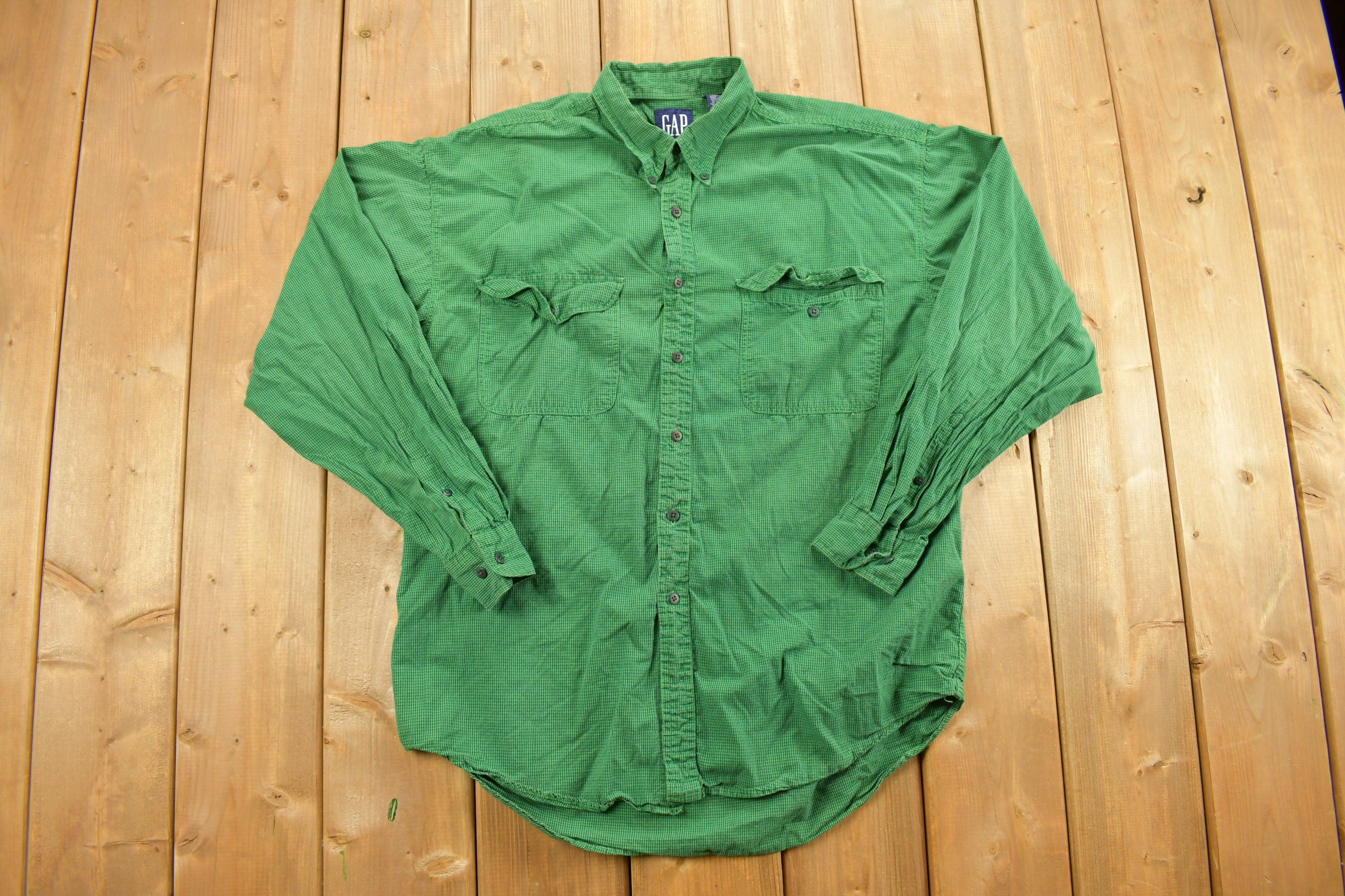 Vintage 1990s Green Gap Button Up Shirt