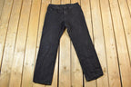 Vintage 1990s Lee Black Denim Jeans Size 36x32