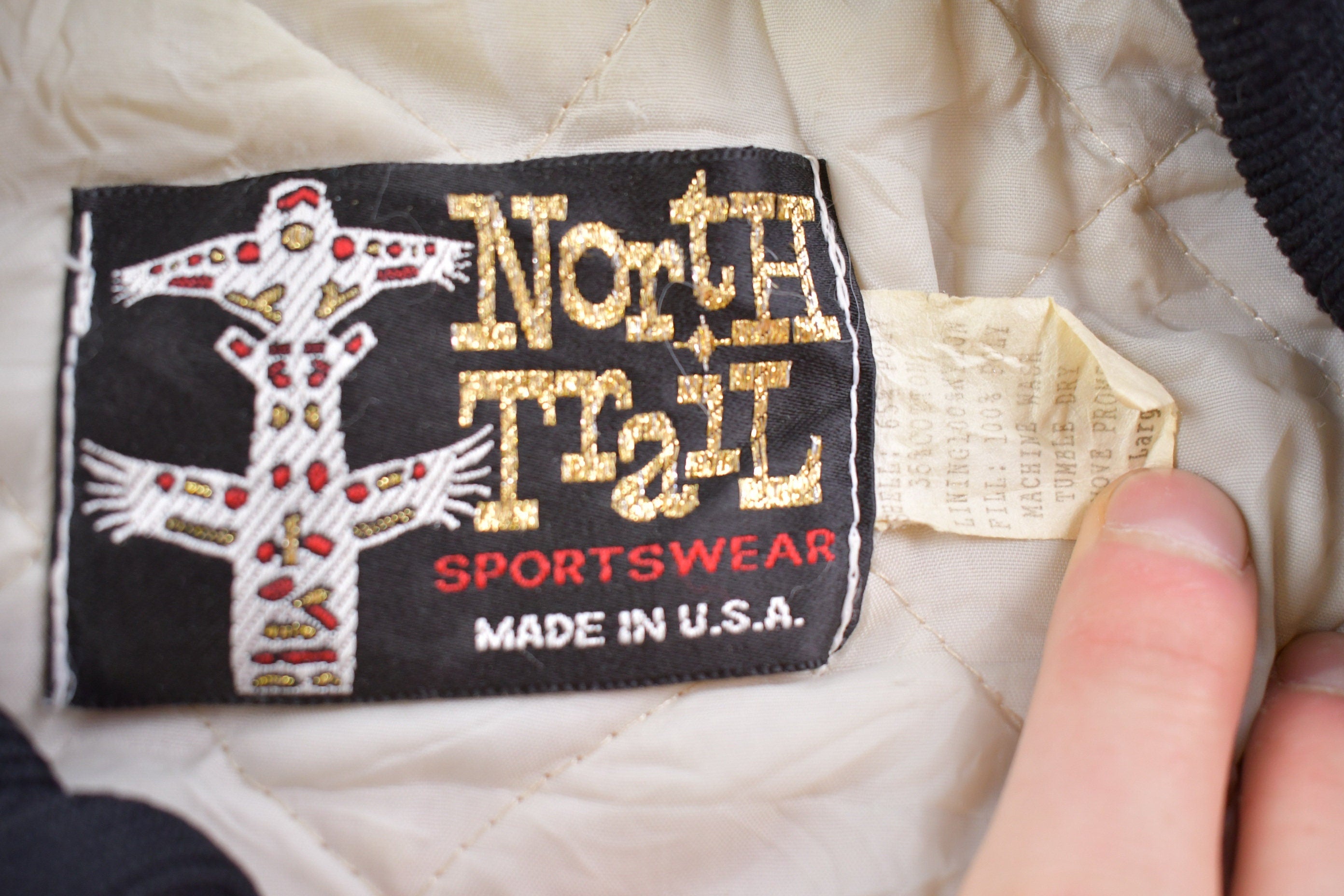 Vintage 1980s North Trail Copps Racing Windbreaker Jacket