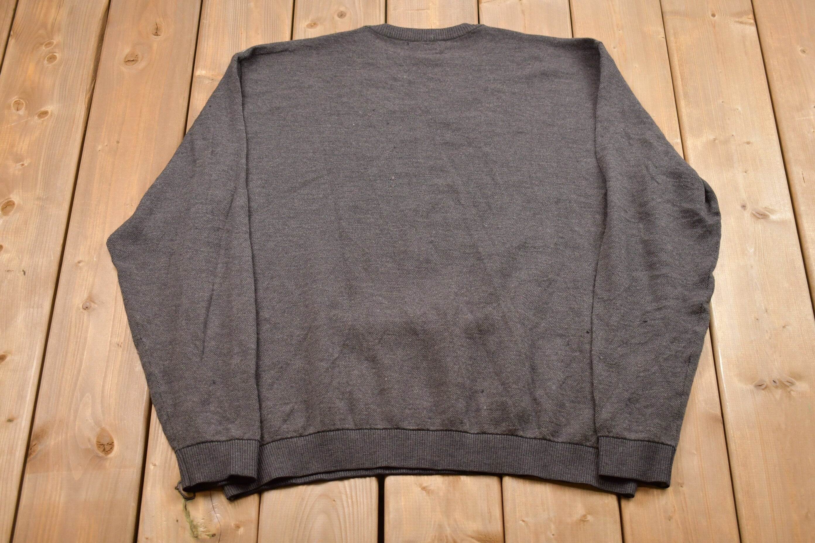 Vintage St. Croix Knitted Geometric Pattern Sweater