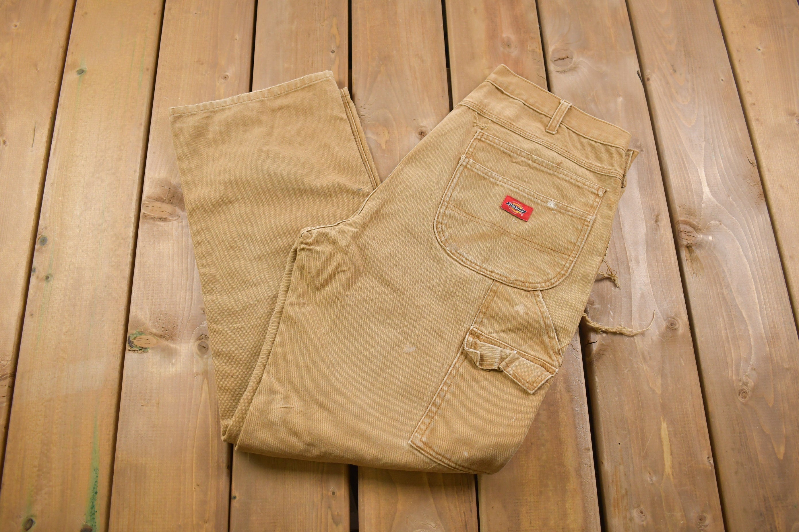 Vintage 1990s Thrashed Dickies Double Knee's 36 x 30