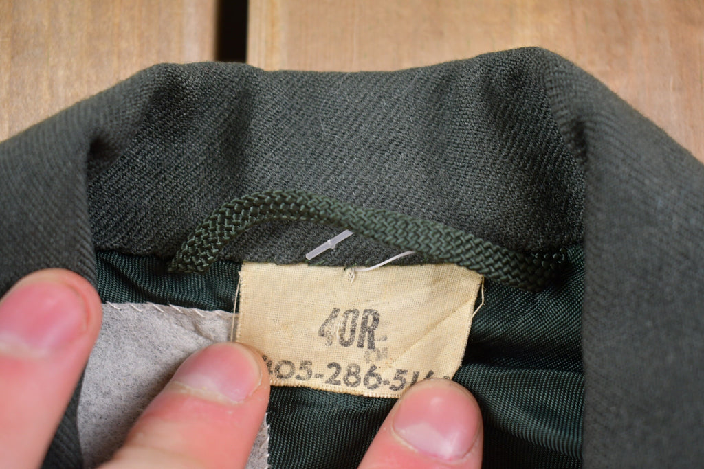 Vintage 1986 Military Patchwork Blazer