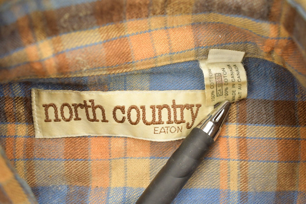 Vintage 1990s North Country Eaton Plaid Button Up Shirt
