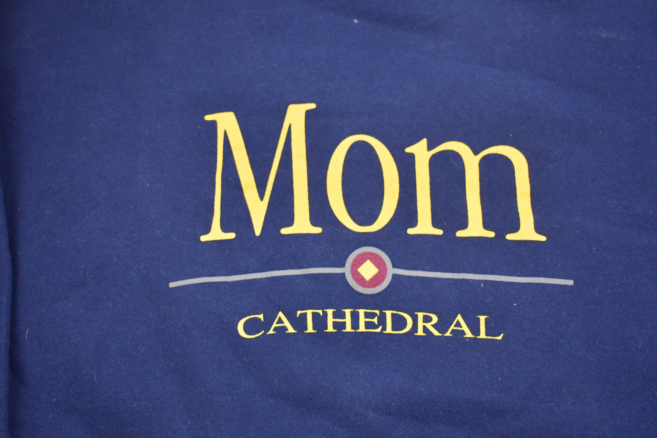 Vintage 1990s Cathedral Mom Embroidered Crewneck Sweatshirt