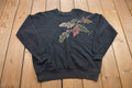Vintage 1980s Floral Raglan Crewneck Sweatshirt