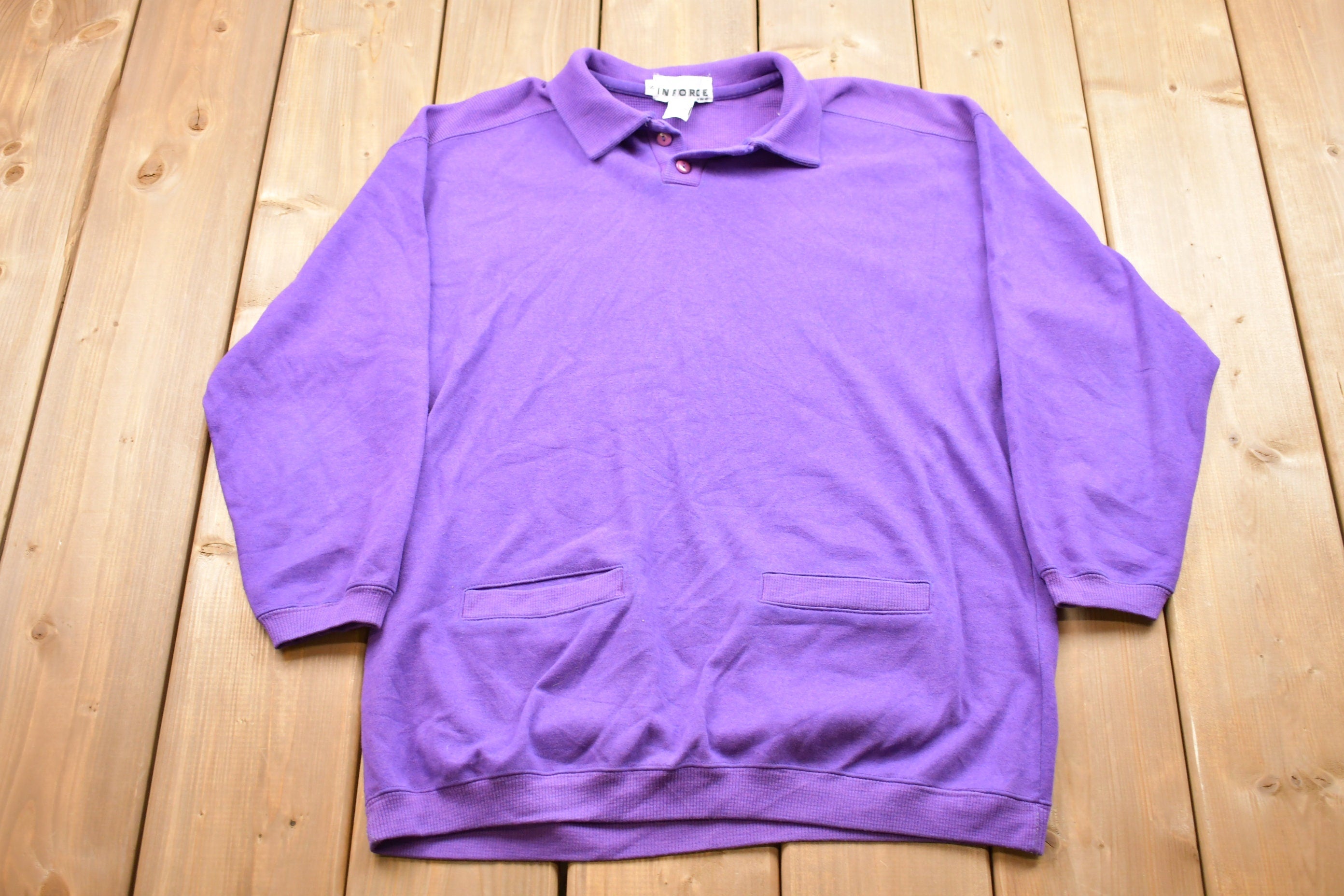 Vintage 1990s Quarter Button Sweatshirt