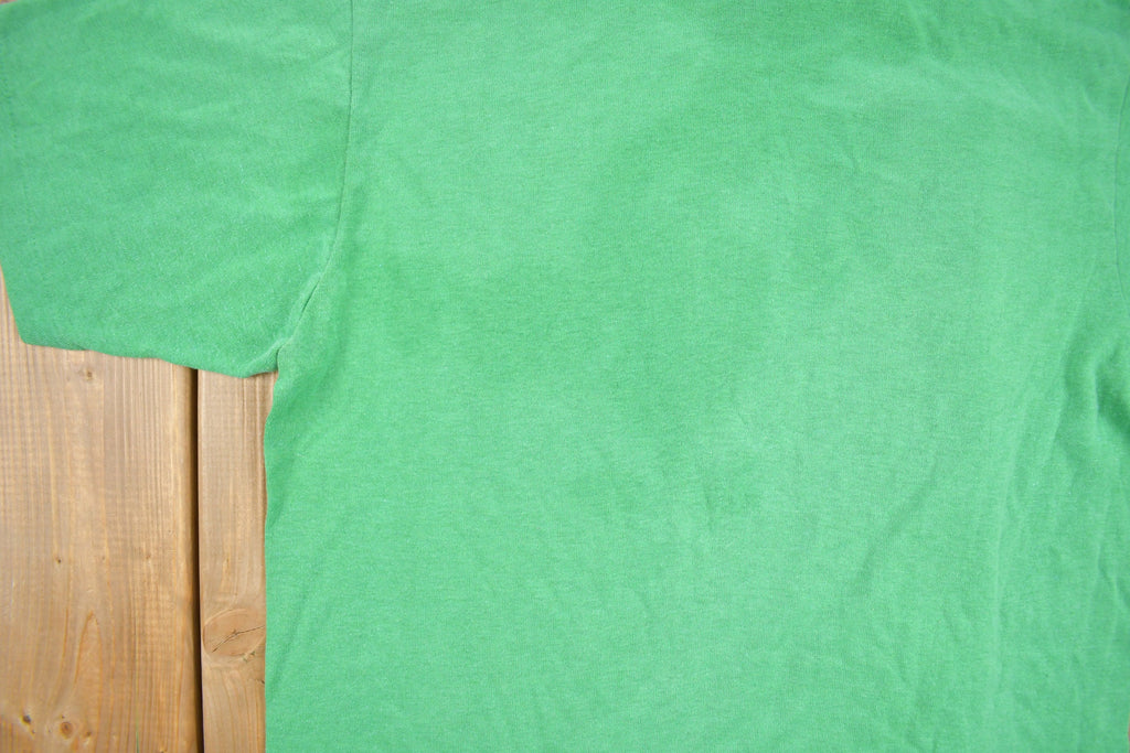 Vintage 1990s Green Blank Simple T Shirt