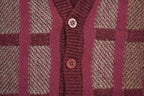 Vintage 1980s Carroll Palmer Knitted Cardigan Button Up Sweater