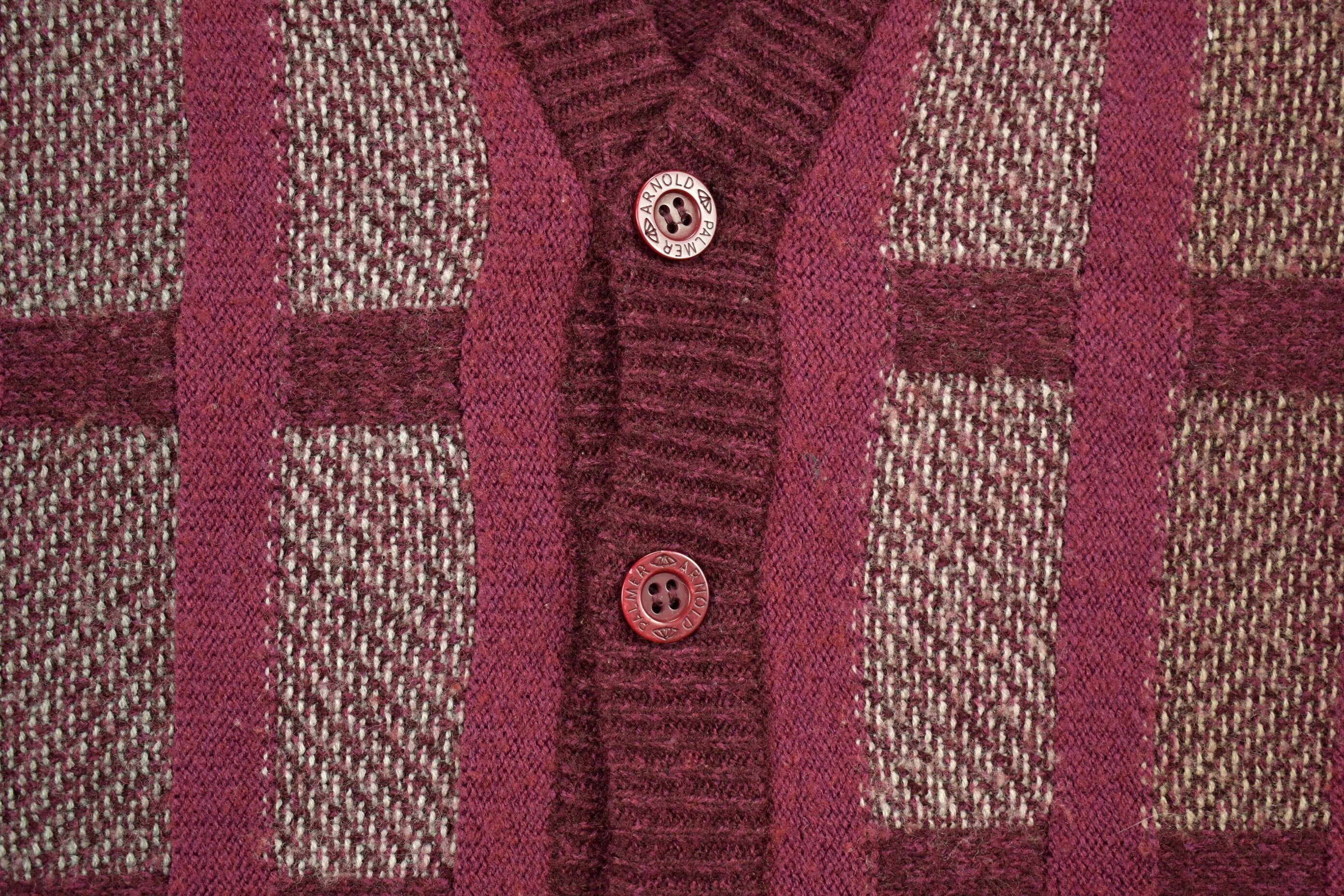 Vintage 1980s Carroll Palmer Knitted Cardigan Button Up Sweater