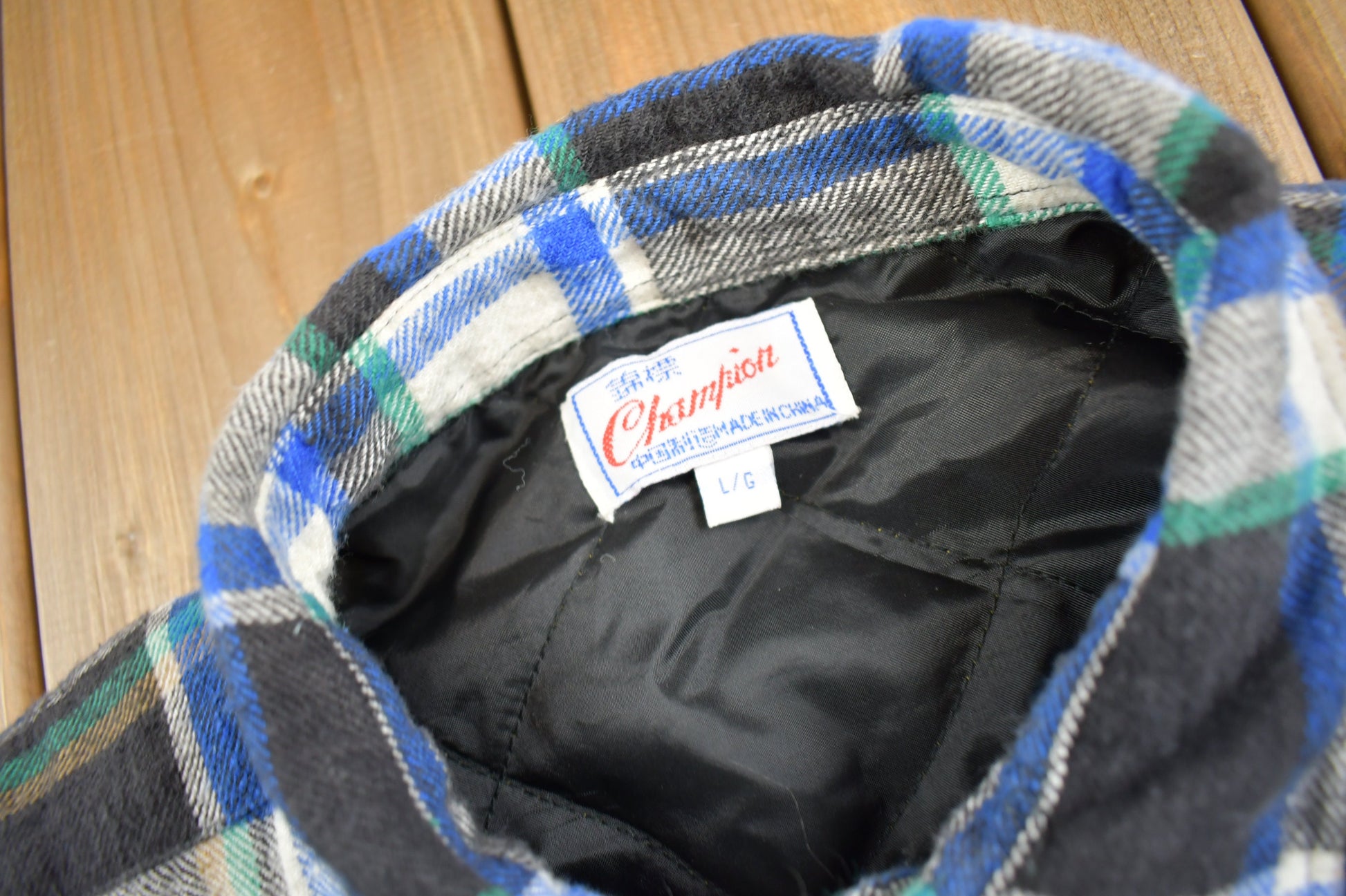Vintage 1970s Champion Button Up Plaid Jacket  Vintage Champion  True Vintage  Canadian Vintage  Vintage Champion