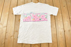Vintage 1990s Cal State Fullerton Floral Single Stitch T-Shirt Men's Large