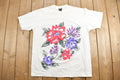 Vintage 1980s Flowers Graphic T-Shirt Single Stitch