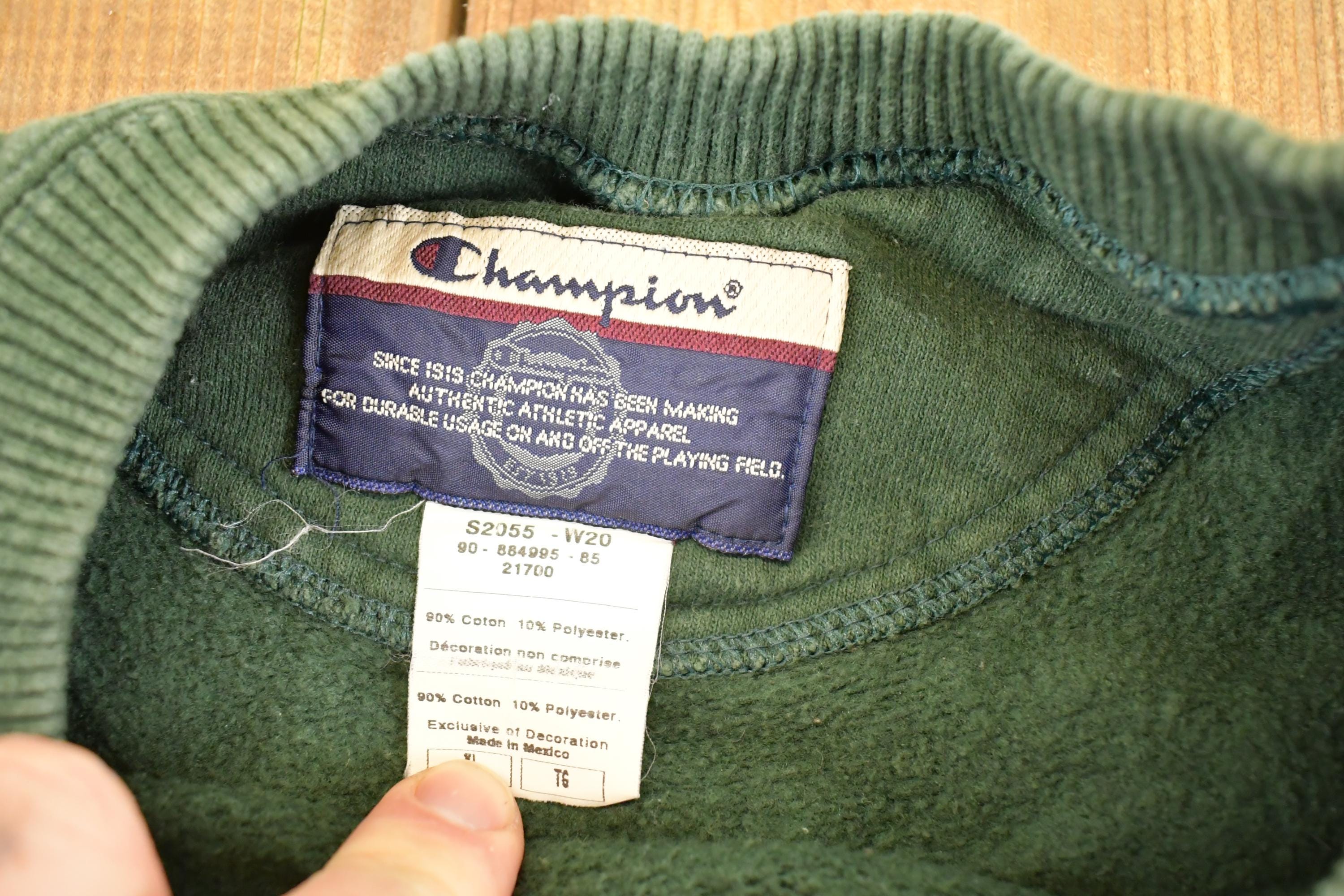 Vintage 1990s Champion Streetwear Blank Crewneck Sweatshirt Men's L