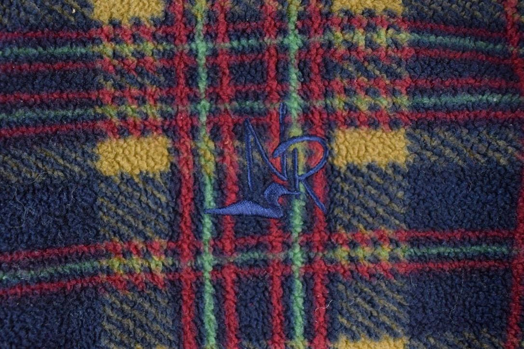 Vintage 1990s Northern Reflections Fleece Plaid Sweater