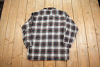Vintage 1990s Plaid Flannel Button Up Shirt - Large