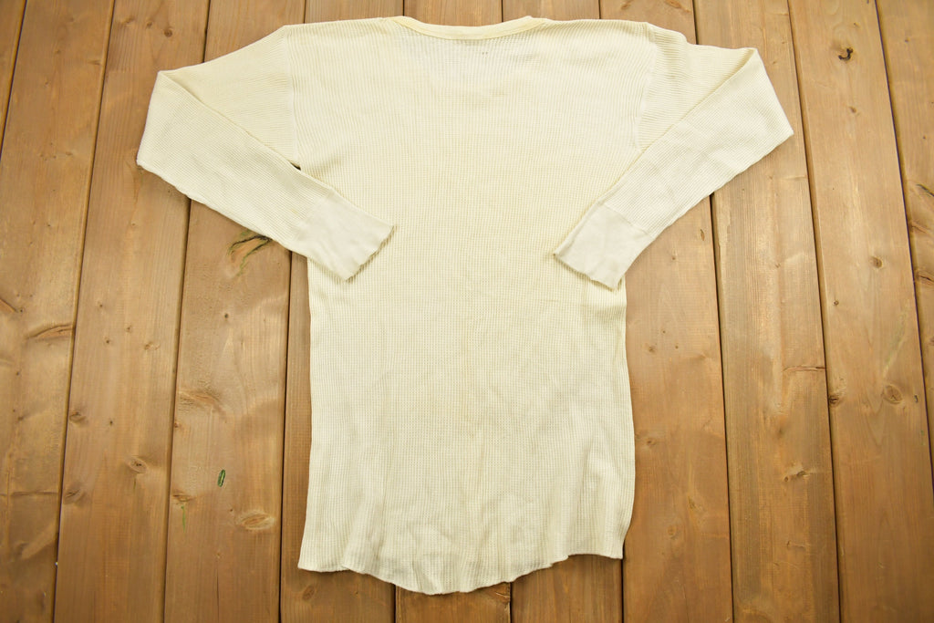 Vintage 1990s Blank White Slim Fit Sweater