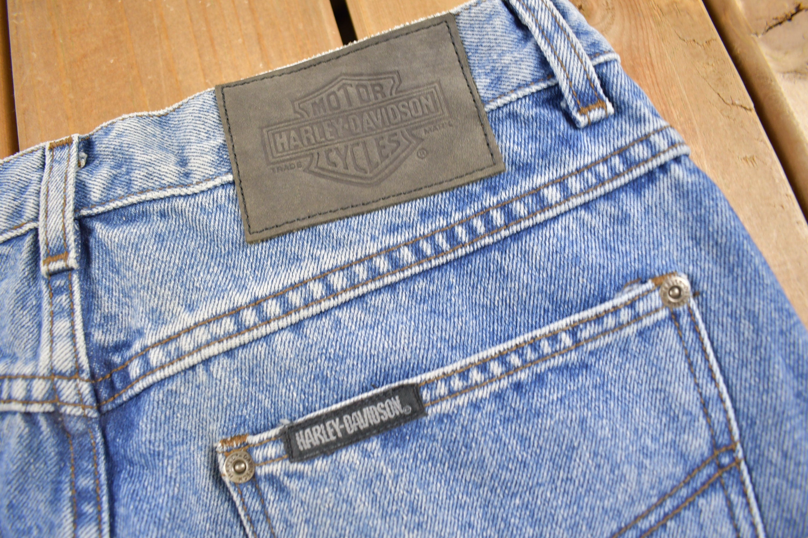 Vintage 1990s Harley Davidson Denim Women's Jeans Size 30 x 32