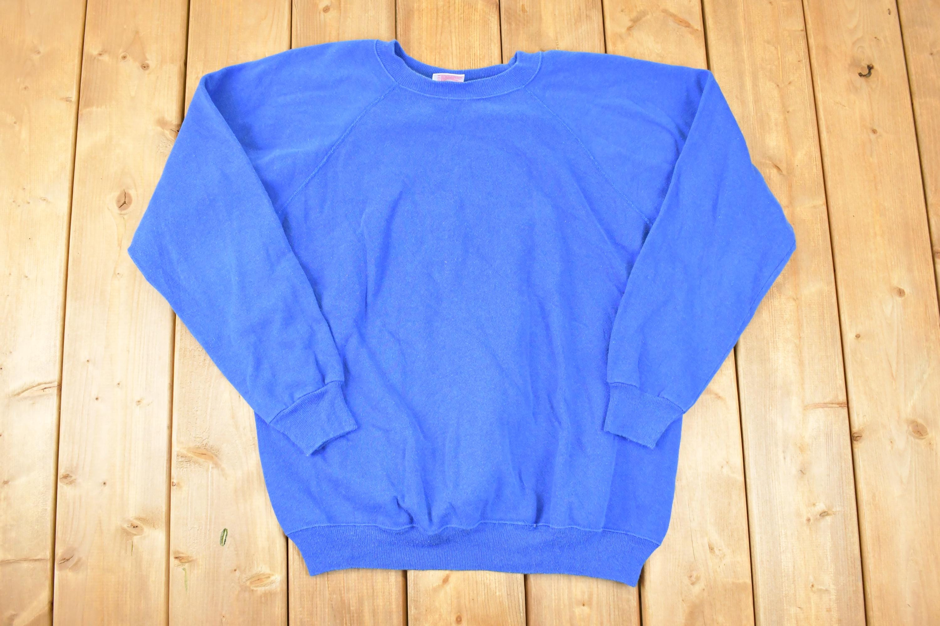 Vintage 1990s Hanes Sport Blank Crewneck Sweatshirt Men's L