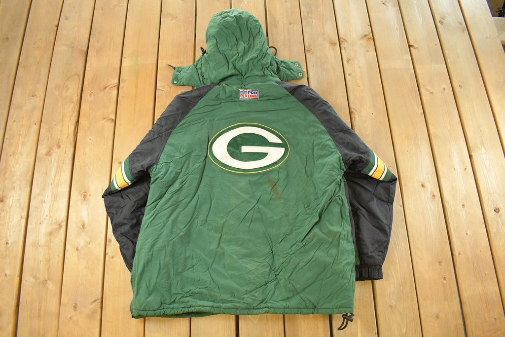 Vintage 1990s Green Bay Packers NFL Starter Anorak Puffer Jacket Men's XL