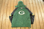 Vintage 1990s Green Bay Packers NFL Starter Anorak Puffer Jacket Men's XL