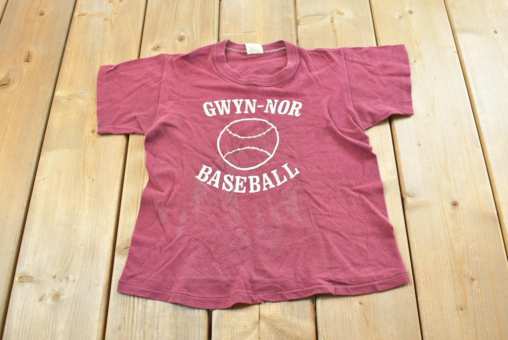 Vintage 1980s Youth Russell Athletic Gwyn Noir Baseball T-Shirt Youth S