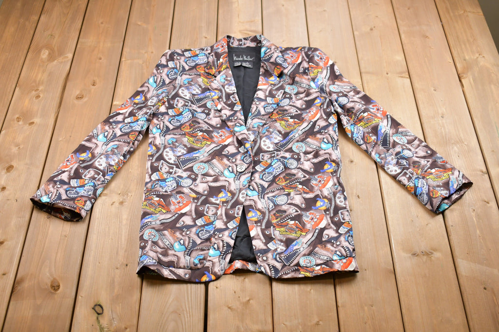 Vintage 1990s All Over Print Blazer