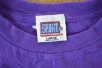 Vintage 1990s Minnesota Vikings NFL Football Graphic T-Shirt Made In Mexico