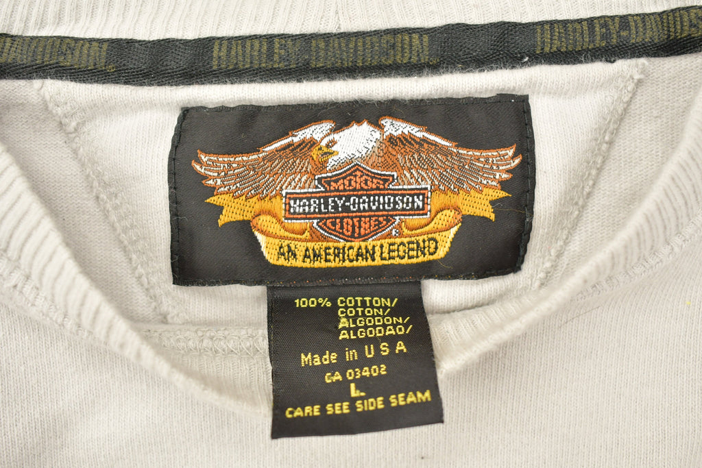 Vintage 1990s Harley Davidson Motorcycles Long Sleeve Shirt