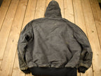 Vintage 1980s Distressed Carhartt Hooded Work Jacket