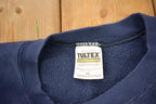 Vintage 1980s Tultex Blue Blank Raglan Crewneck Sweatshirt