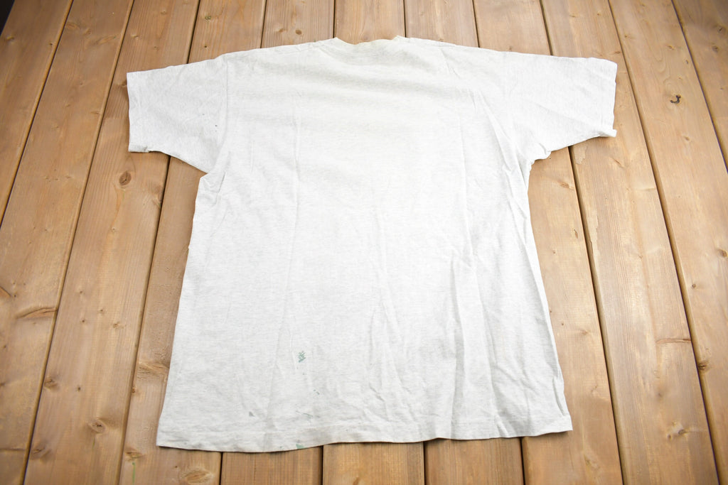 Vintage 1990s Gaspille Pas L'eau Bois D'La Biere Graphic T Shirt