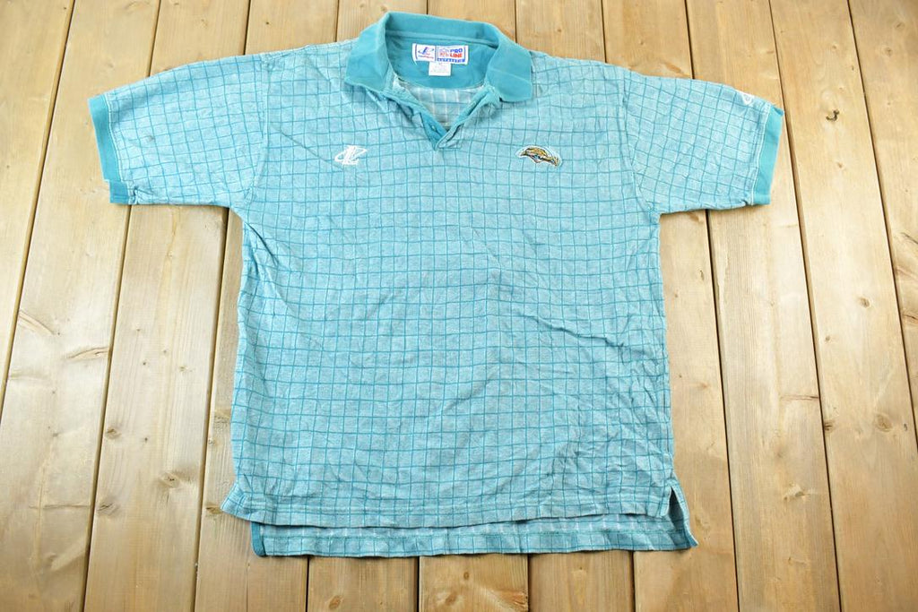 Vintage 1990s Jacksonville Jaguars University Collegiate Quarter Button Polo
