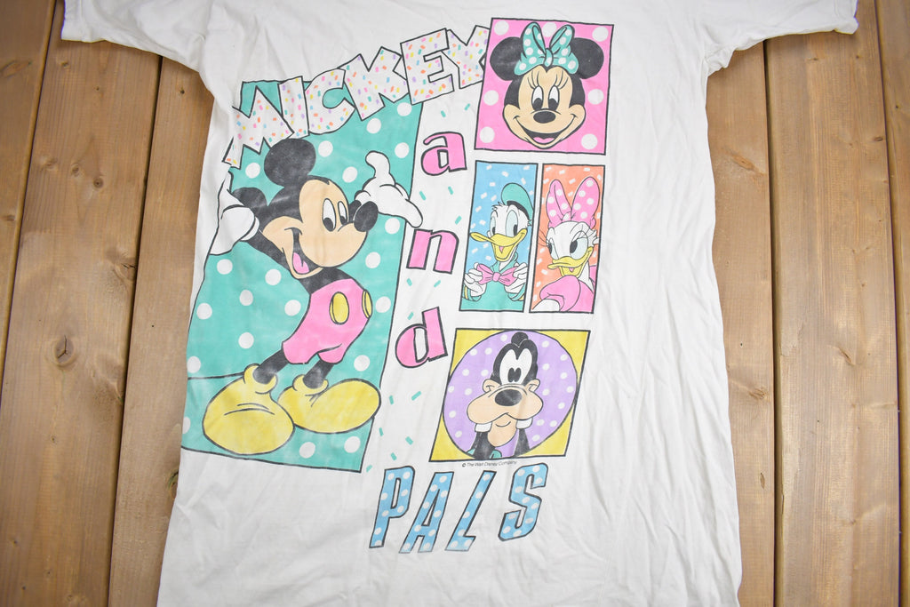 Vintage 1990s Mickey And Pals Graphic Lounge T-Shirt