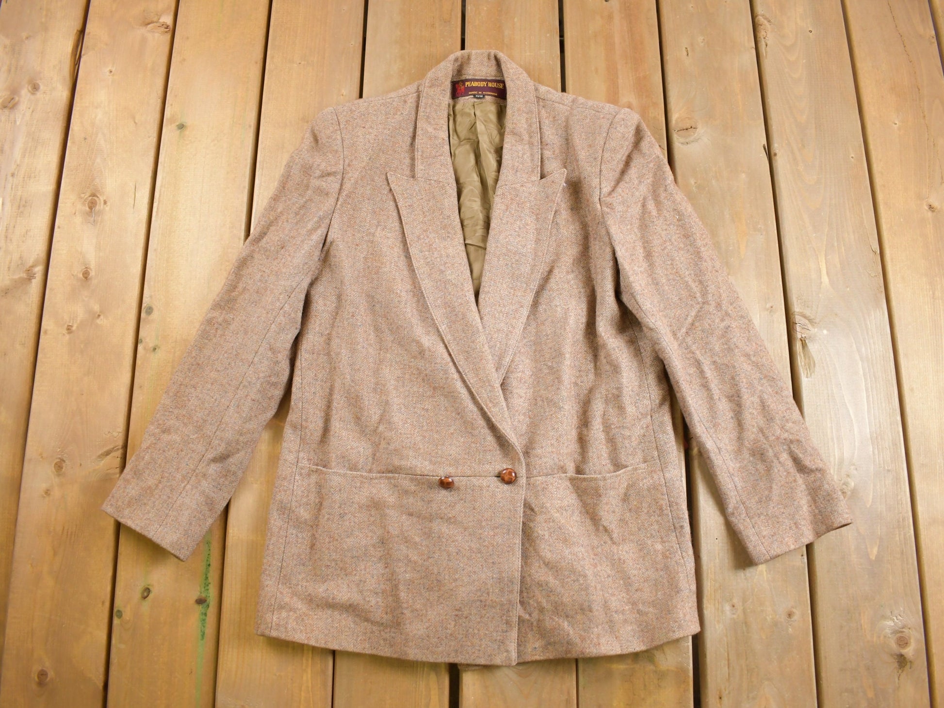 Vintage 1970s Wool Blazer