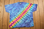 Vintage 1990s Delta Tie Dye All Over Print T-shirt