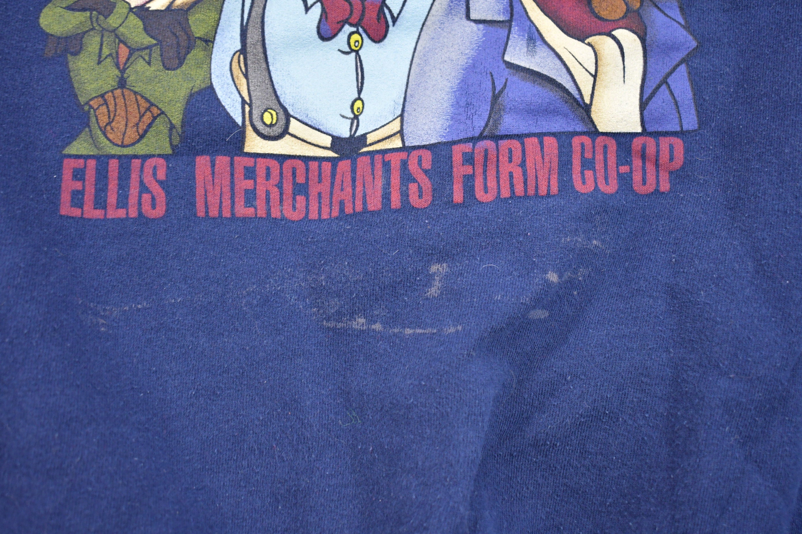 Vintage 1990s "The Standard Evening Post" Ellis Merchants Form Co-op Crewneck Sweatshirt  90s Crewneck  Souvenir  Made In USA Streetwear