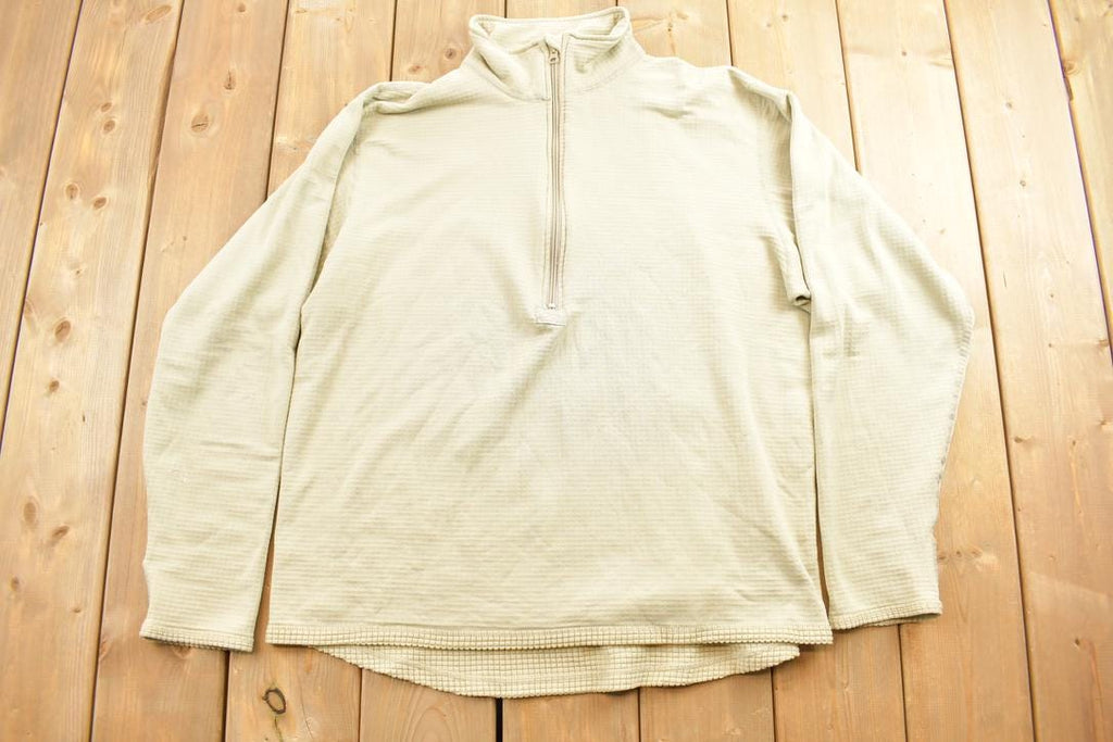 Vintage 1990s Half Zip Thermal Sweatshirt