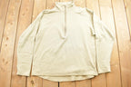 Vintage 1990s Half Zip Thermal Sweatshirt