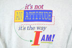 Vintage 1990s Attitude Souvenir Crewneck Sweatshirt