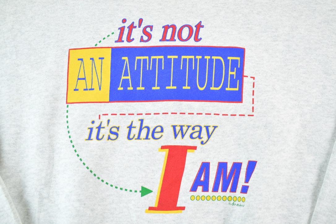 Vintage 1990s Attitude Souvenir Crewneck Sweatshirt