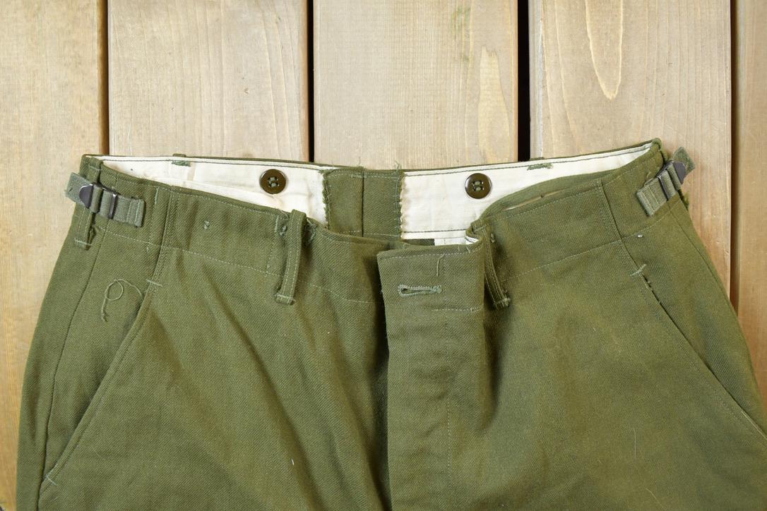 Vintage 1990s Army Pants Size 30 x 32 / Street Wear / Army Pants / Military Pant's / Made In