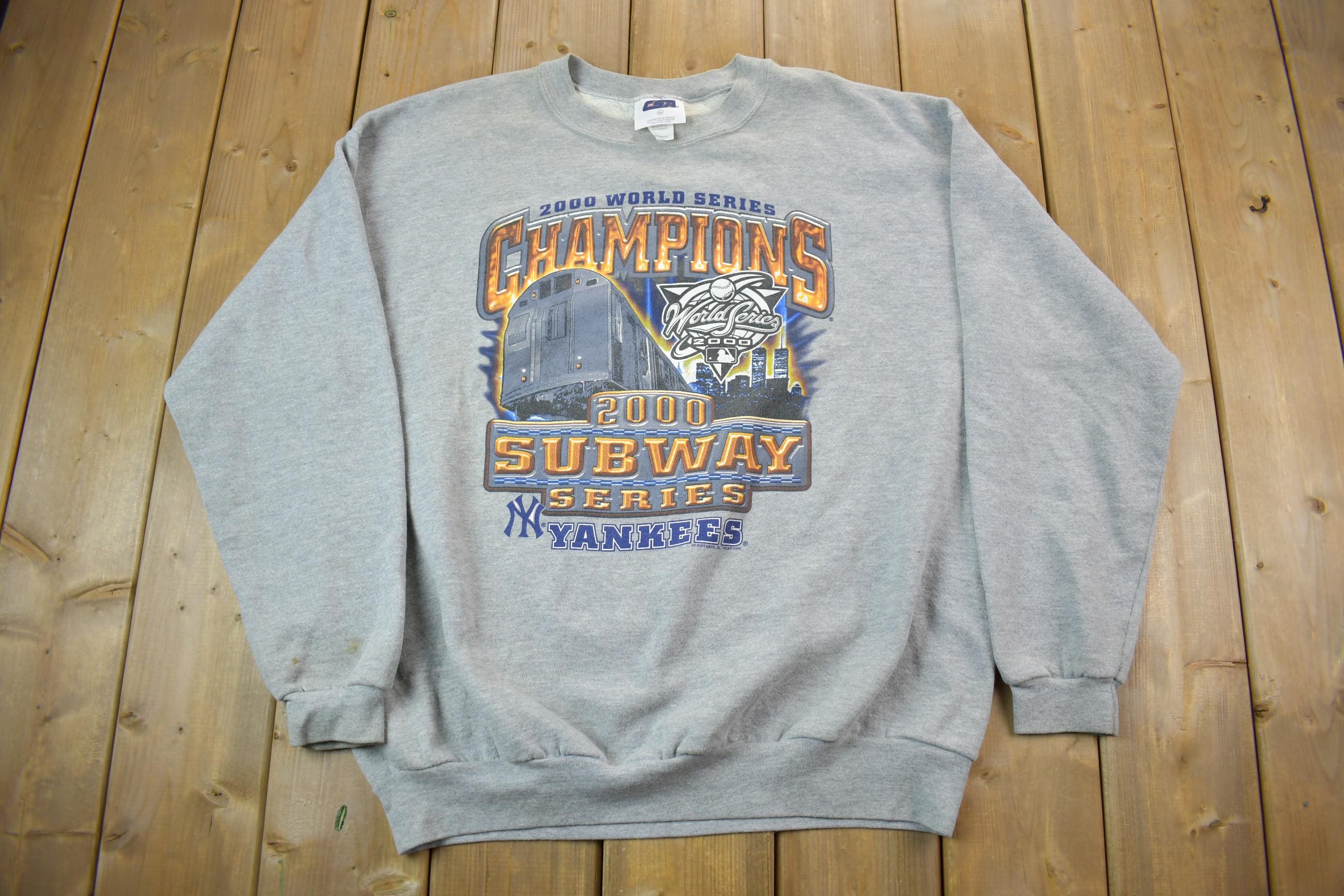 Vintage 1990s New York Yankees Subway Series MLB Baseball Crewneck