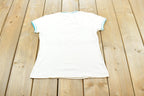 Vintage 1990s De Lanthe Hippos Ringer T-Shirt Women's M