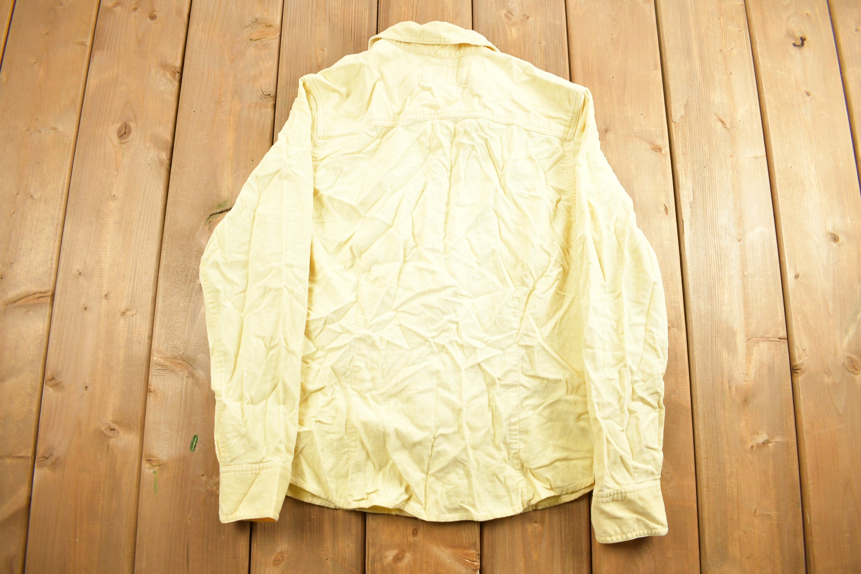 Vintage 1990s Corduroy Eddie Bauer Womens Button Up Shirt