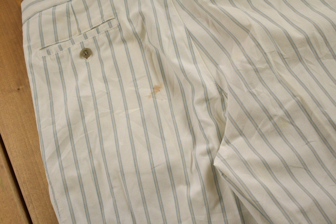 Vintage 1970s Levi's Officer Corps Striped Pants Size 34 x 31