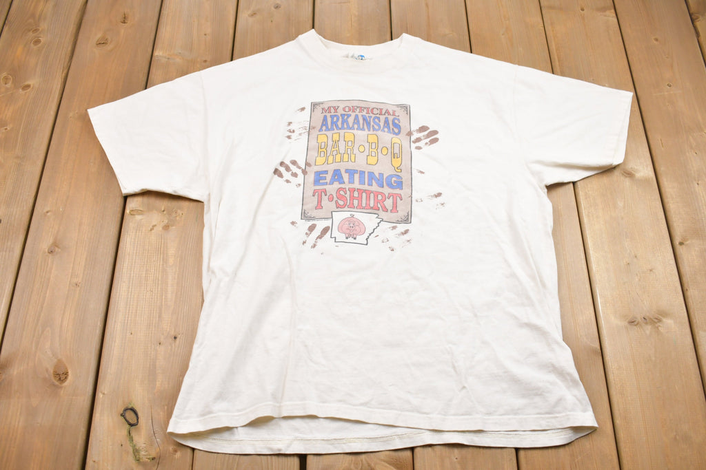 Vintage 1990s Arkansas Barbeque Graphic T-Shirt