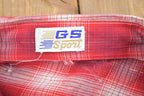 Vintage 1990s GS Sport Western Plaid Button Up Shirt