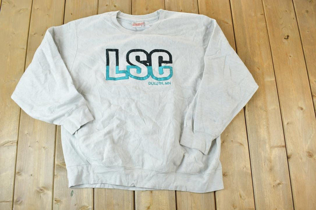 Vintage 1990s LSC Duluth Minnesota University Reverse Grain Crewneck