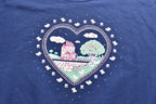 Vintage 90's Cute Heart Embroidered Crewneck
