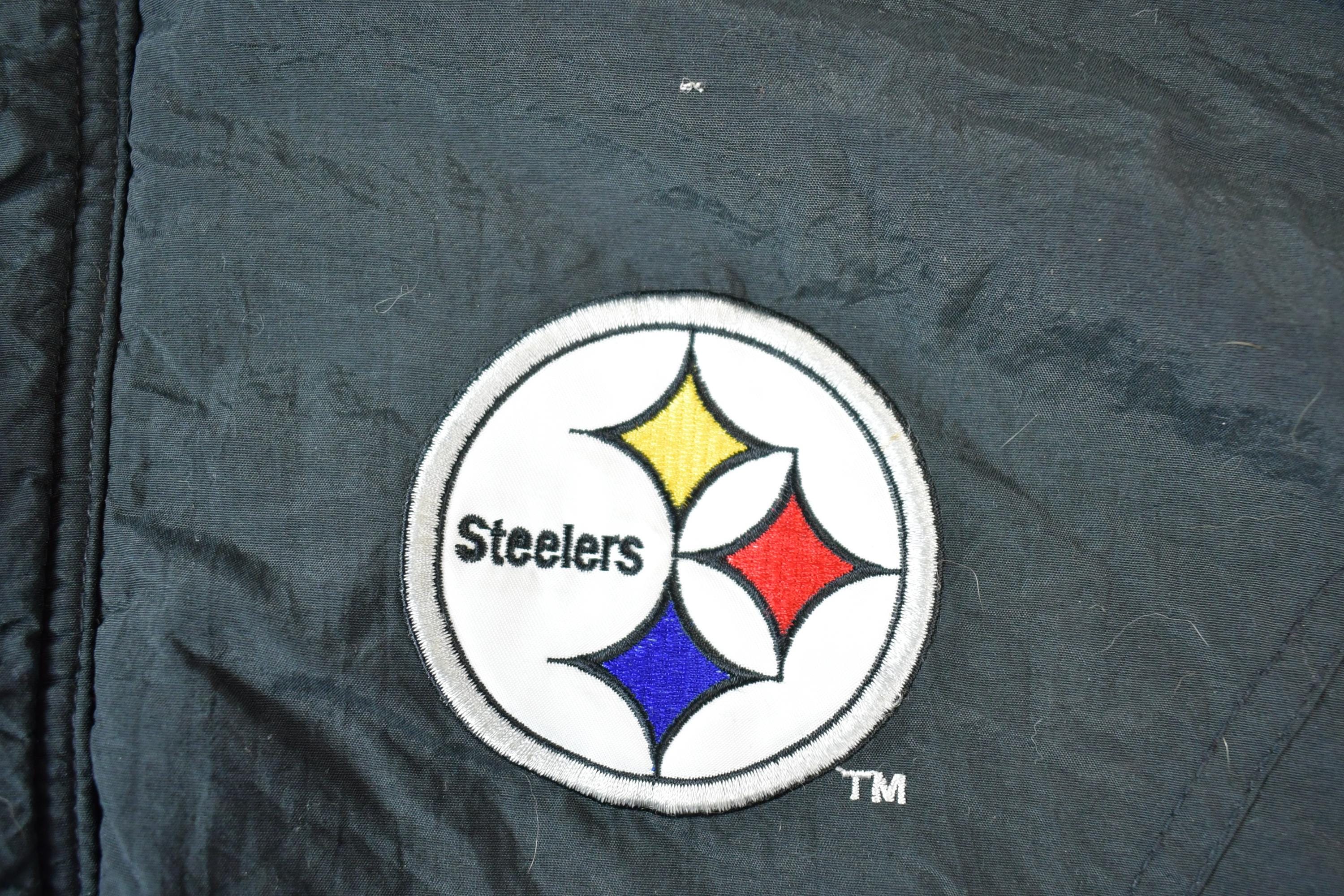 Vintage 1990s Reebok Pittsburgh Steelers Pro Line NFL Football Jacket